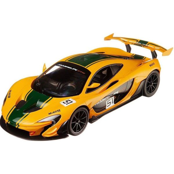 Машинка на радиоуправлении Rastar 75000 McLaren P1 GTR желтый