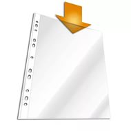 Папка-вкладыш Durable 2659-19 прозрачный матовые А4 вертикальный 35мкм (упак.:100шт)